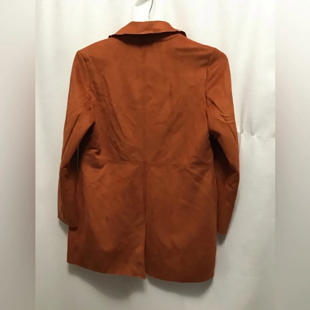 Tahari faux suede jacket sz M - Picture 6 of 7